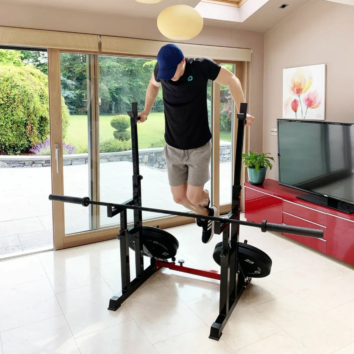 Adjustable Squat Rack Pro & Barbell stand - New !! - Image 1
