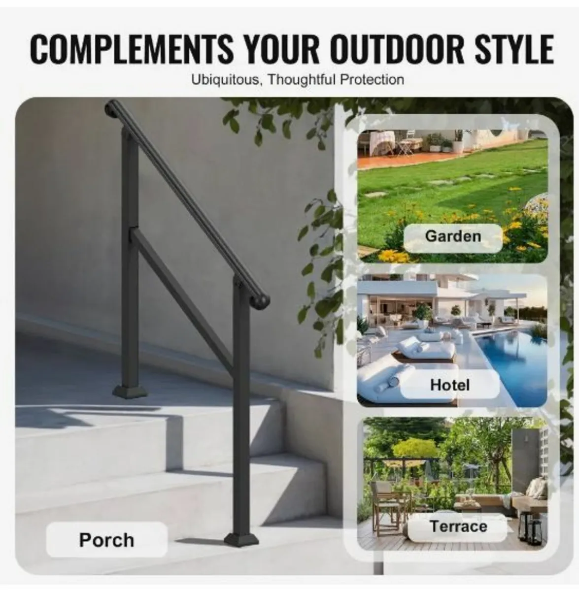 2-3 Step Handrails for Outdoor Steps - Image 3