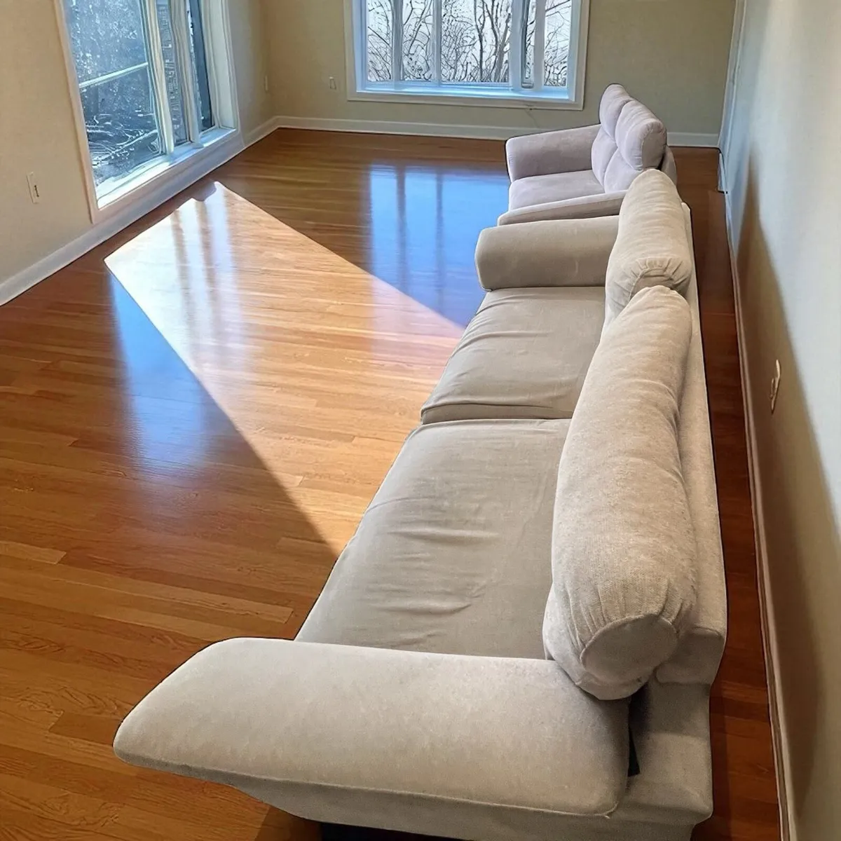 Grey 3+2 sofa set couch furniture - Image 2