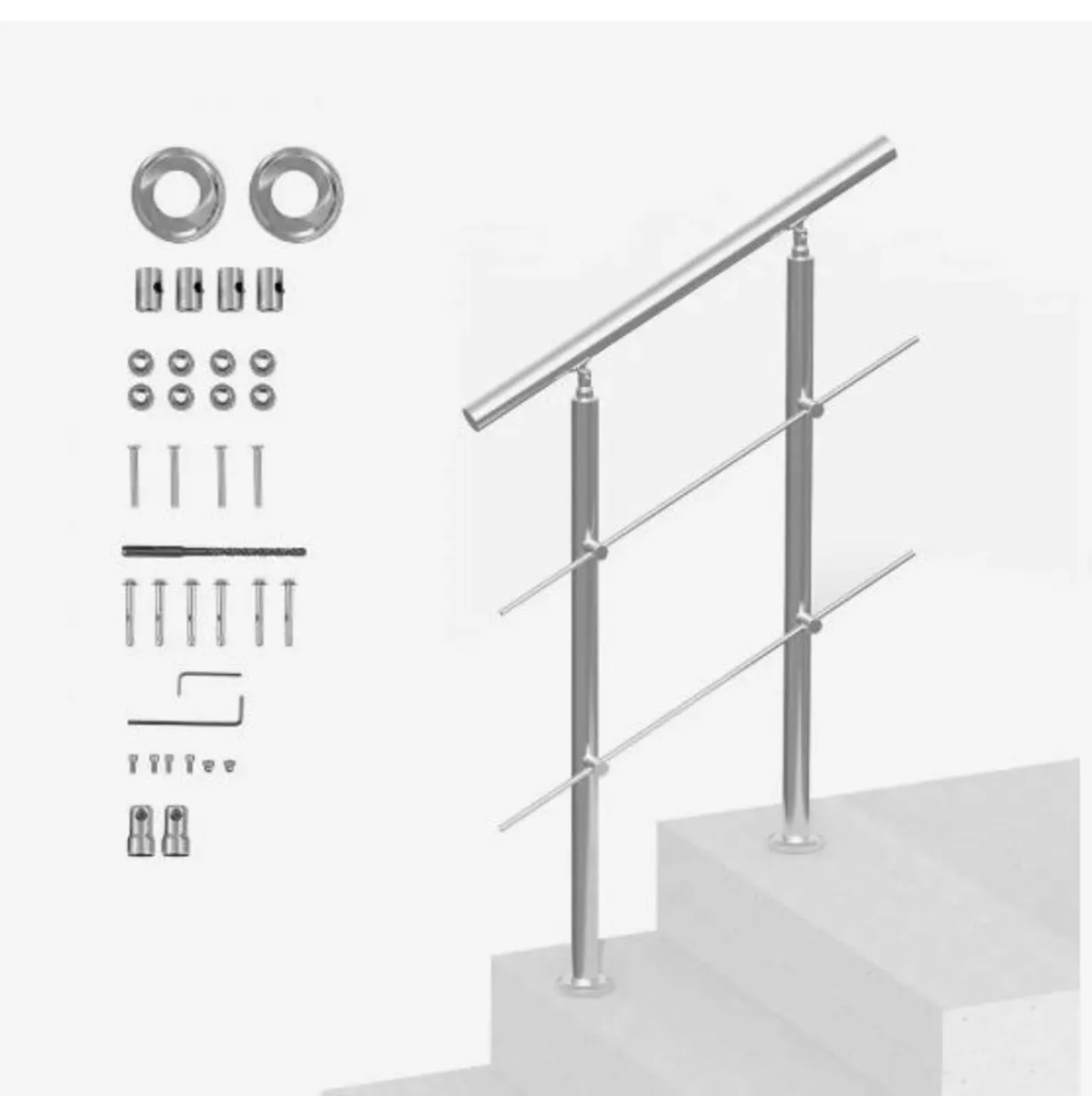 31.5in Handrails for Outdoor Steps 2 - Image 1