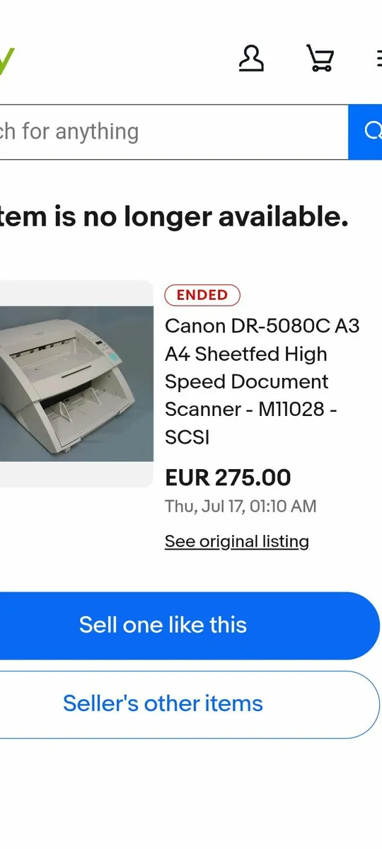 Canon DR-5080C high speed document scanner - Image 4