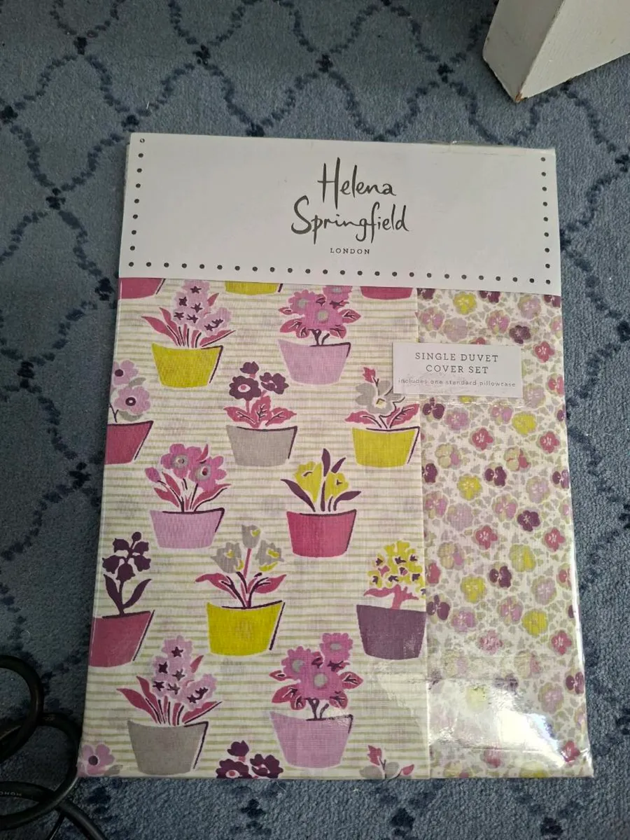 NWT Helena Springfield Single Duvet With Pillowcas - Image 1