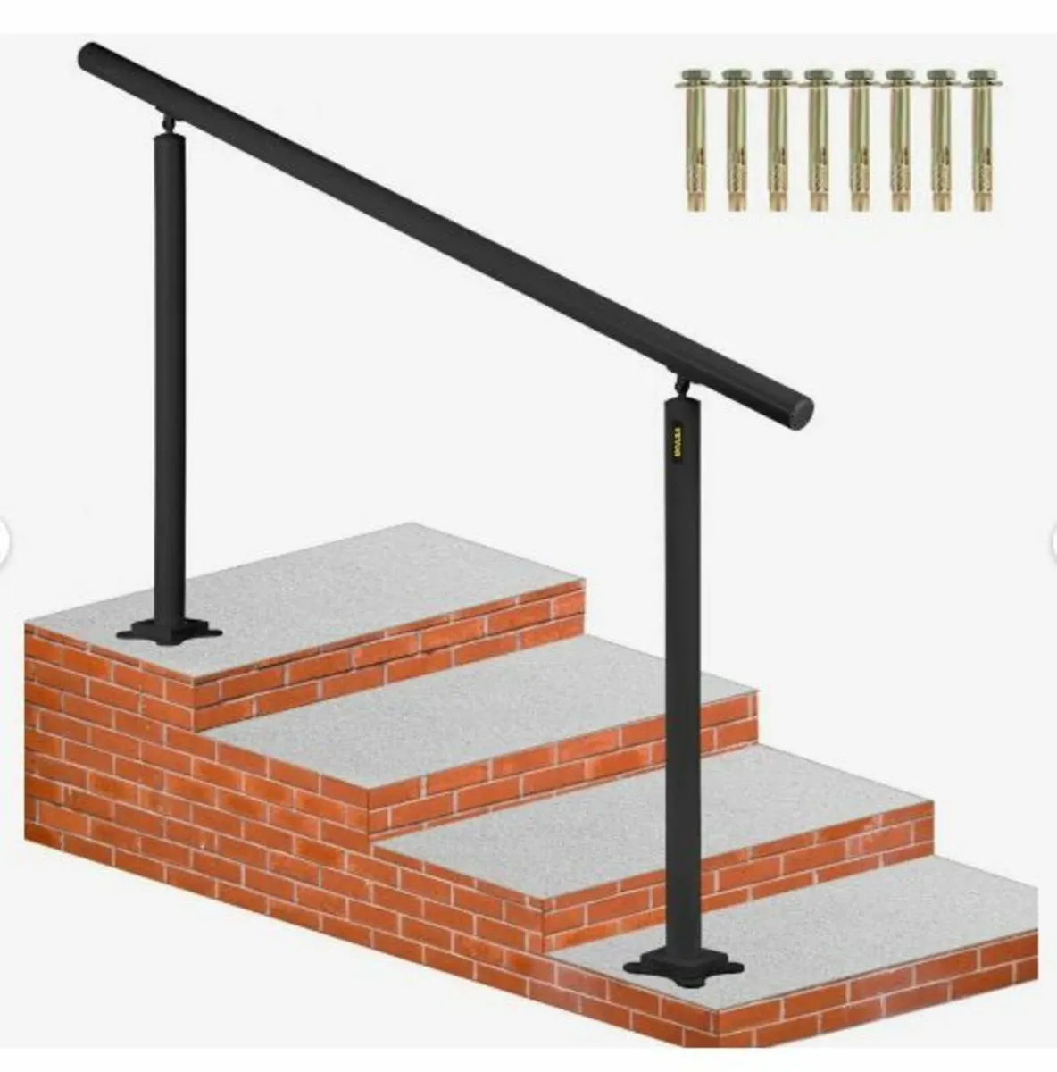 Stair Railing Kit, 152.4 cm Handrails for Outdoor - Image 1