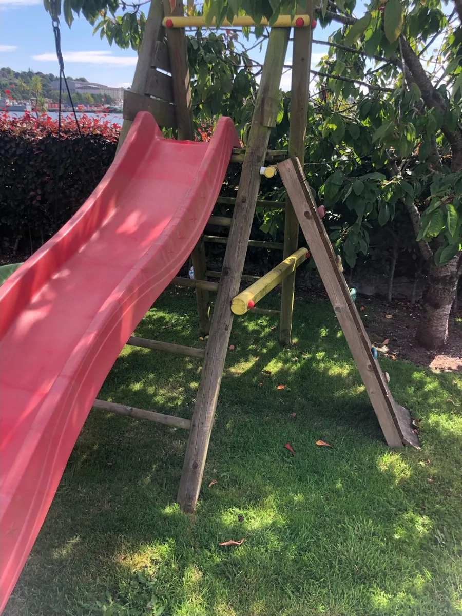 Timber swing and slide set - Image 2