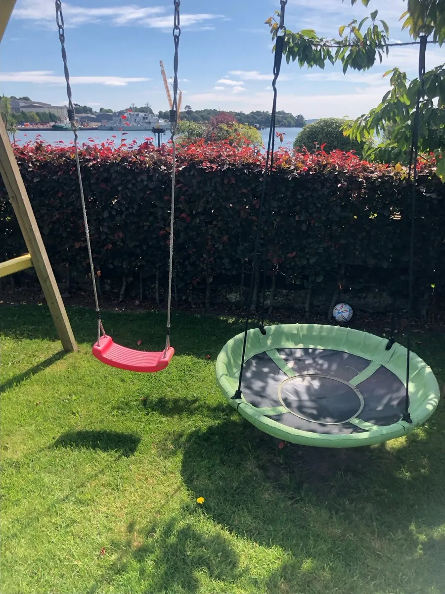 Timber swing and slide set - Image 3