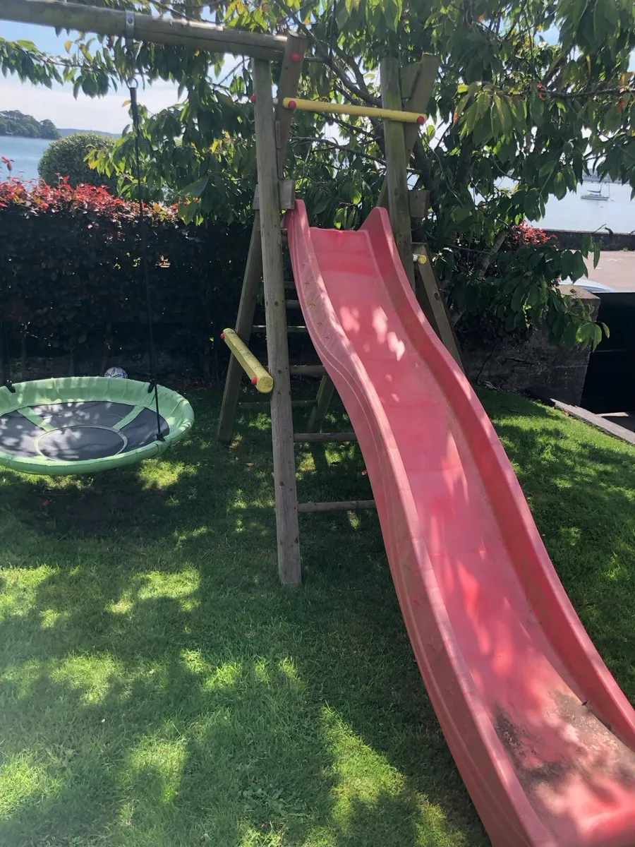 Timber swing and slide set - Image 4