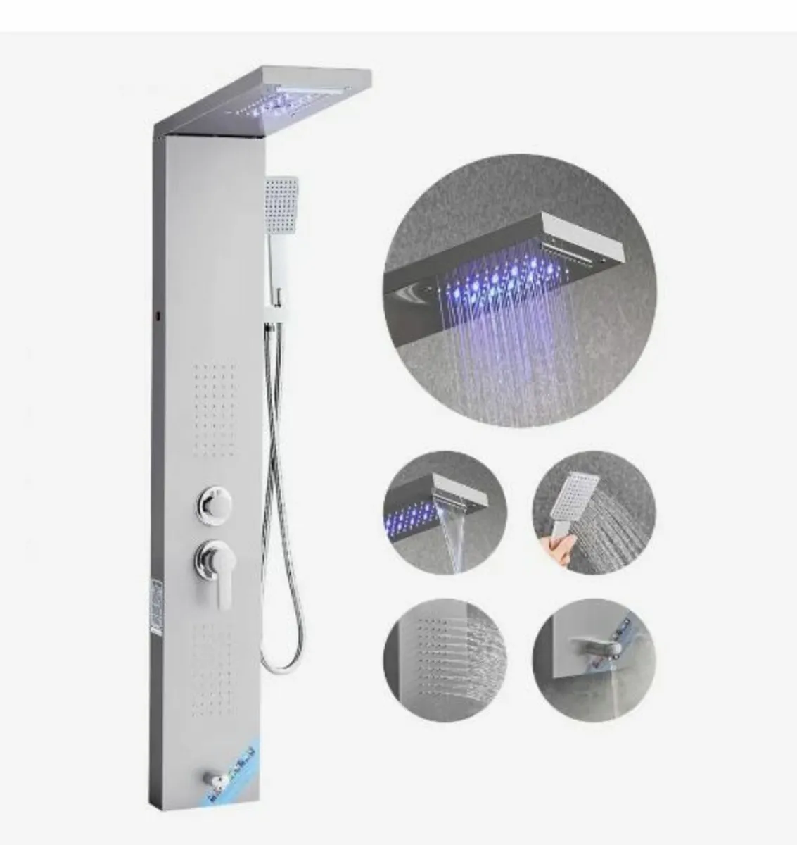 shower panel system, 5 shower modes - Image 1