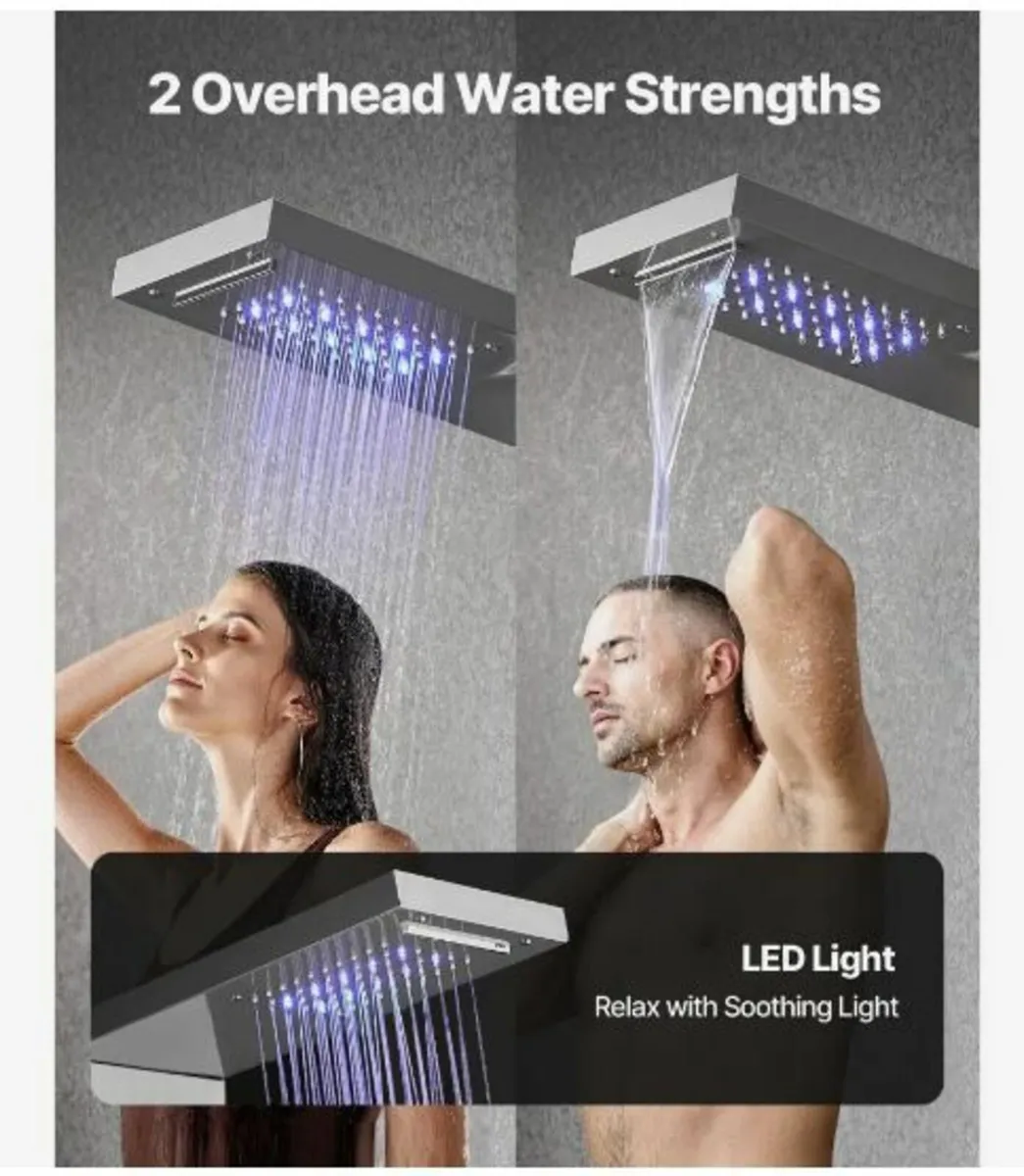 shower panel system, 5 shower modes - Image 4