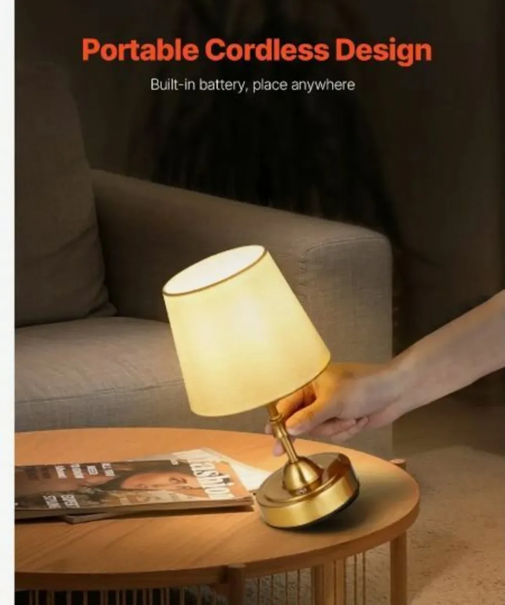 Cordless Table Lamp Rechargeable Battery - Image 2