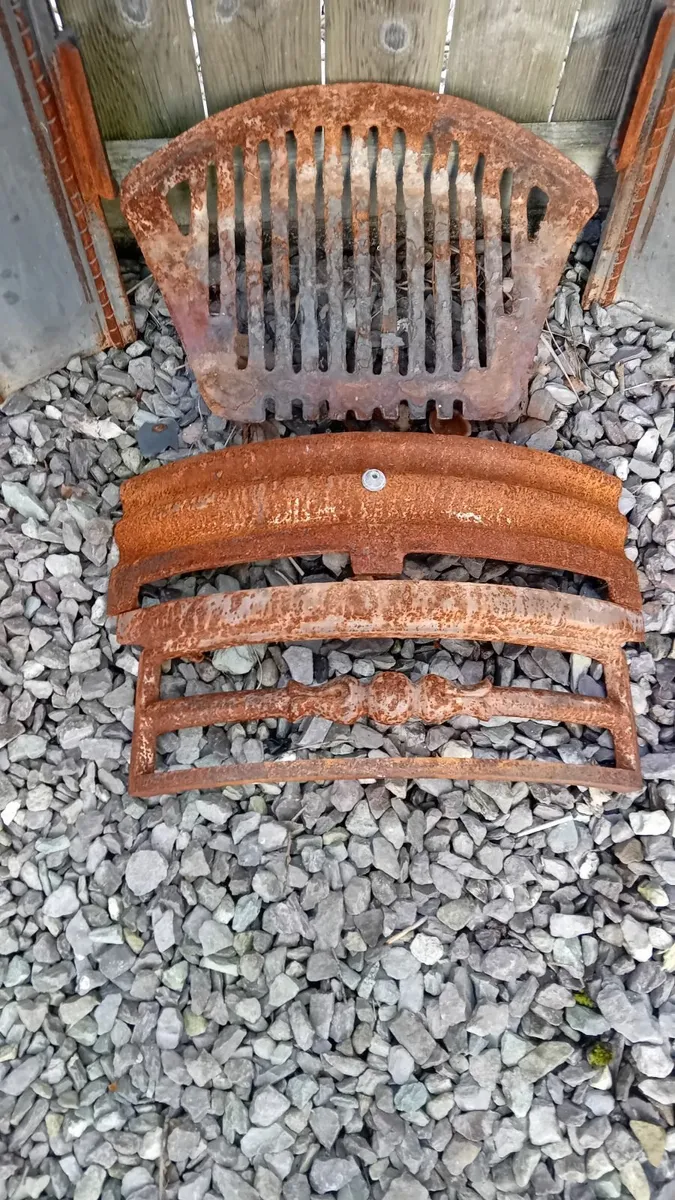 Used Metal  fireplace, grate, - Image 2