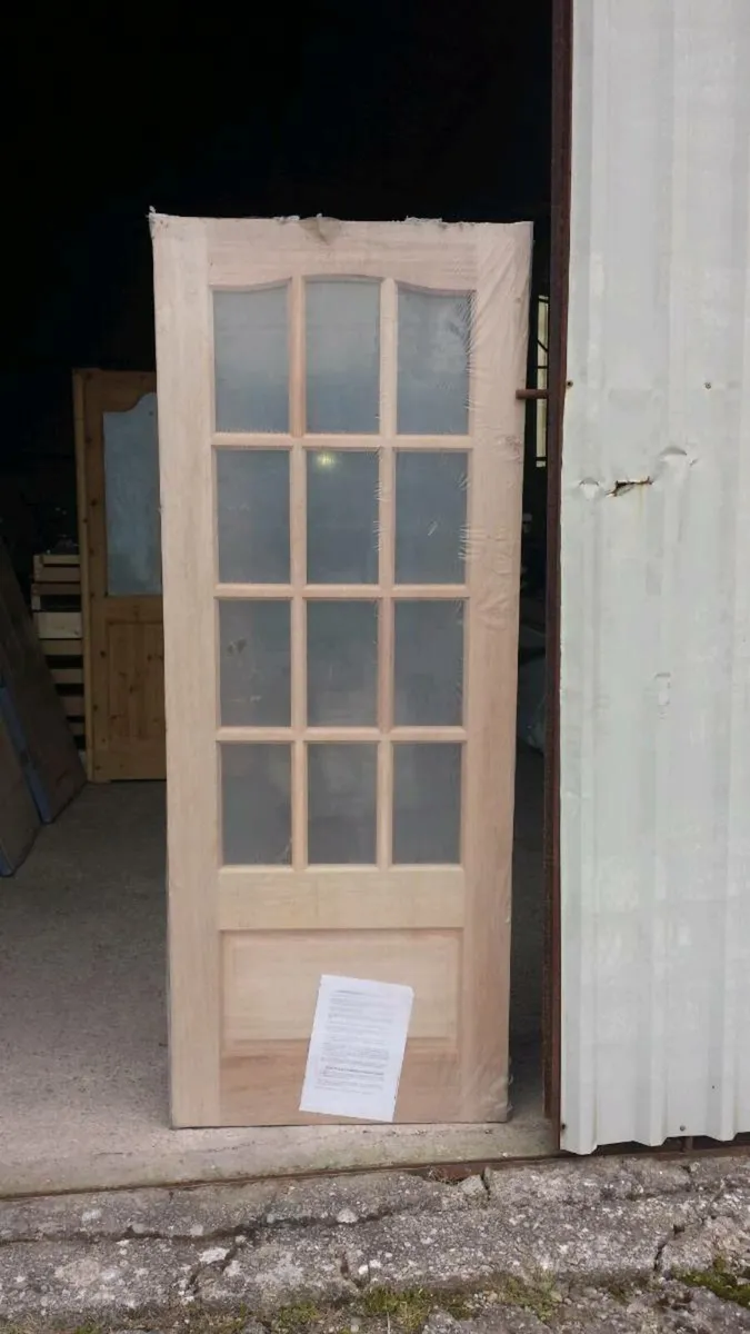 Solid Pine and Mahogany Georgian Doors - Image 3