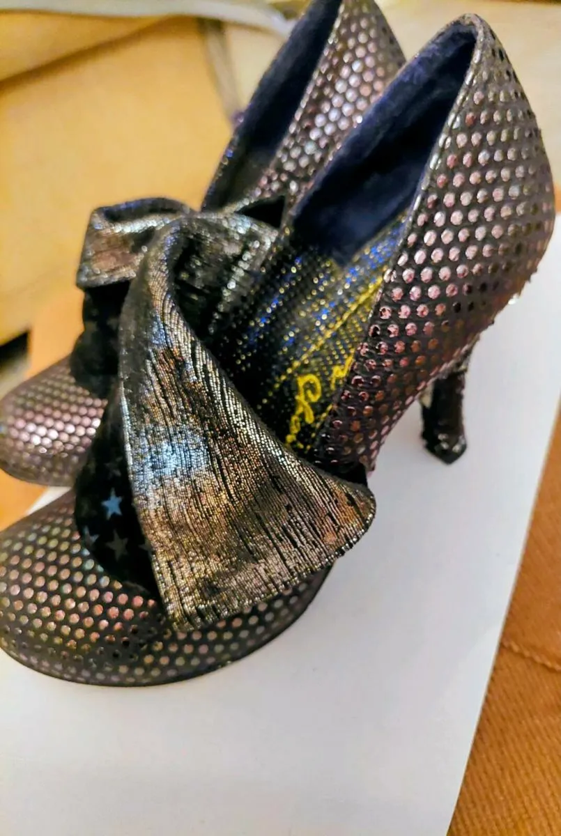 Irregular Choice Flick Flack Black/Silver Shoes - Image 2