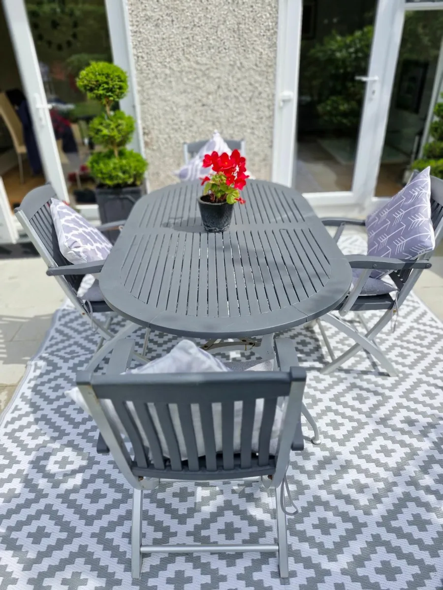 6 Seat GArden Table Chairs set - Image 2