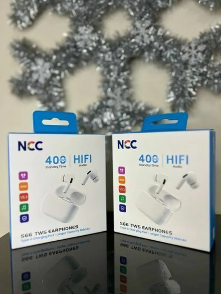Latest Design NCC S66  Wireless Earbuds White. - Image 1