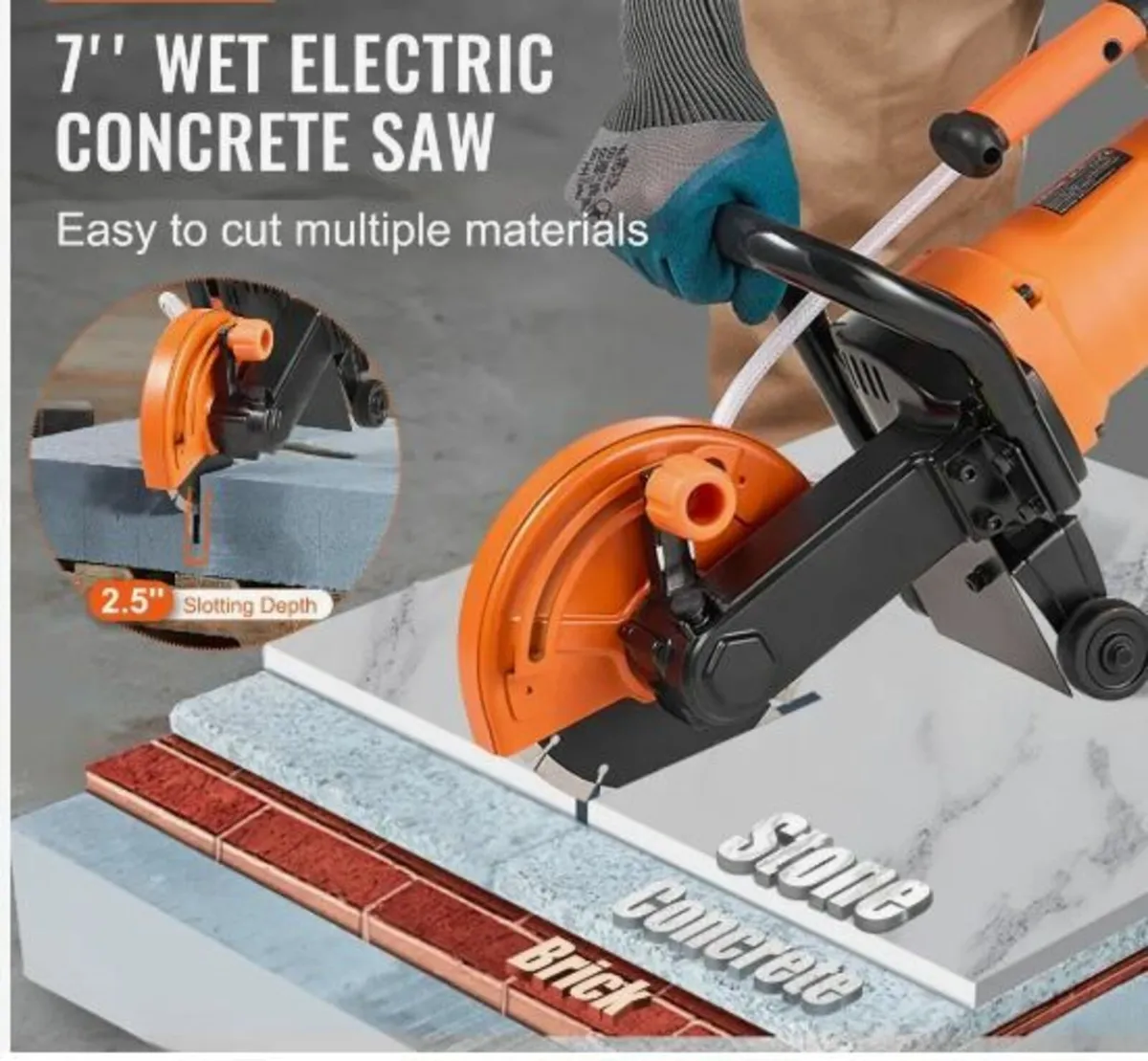 Electric Concrete Saw Wet/Dry Saw Cutter - Image 2