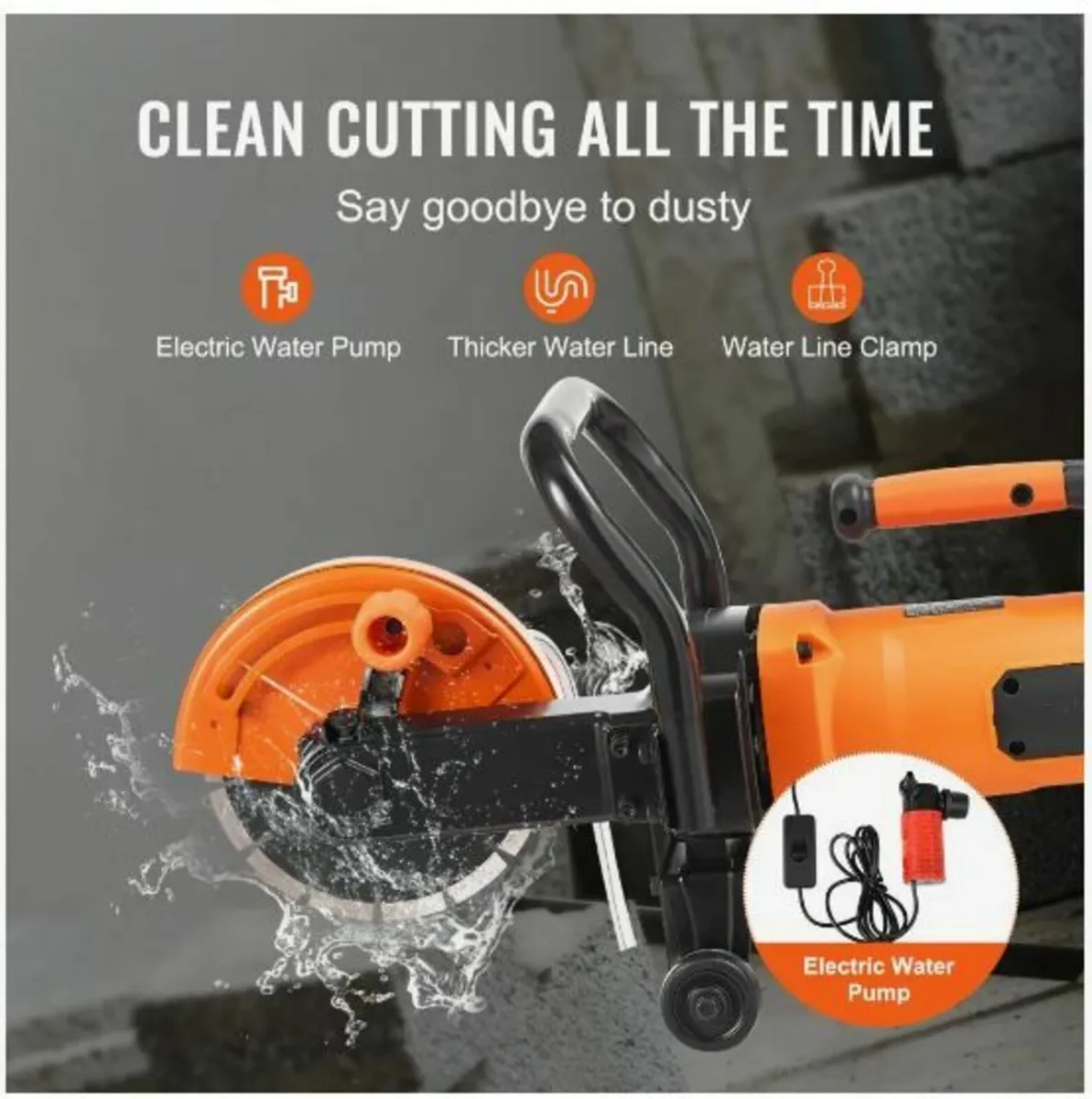 Electric Concrete Saw Wet/Dry Saw Cutter - Image 3