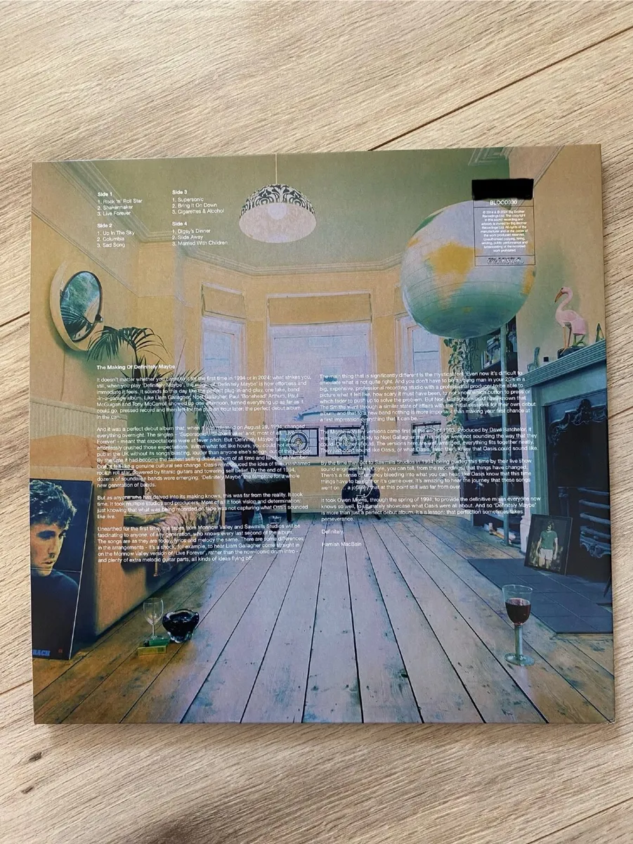 Oasis Definitely Maybe Limited 3D Cover Tri-Colour - Image 3