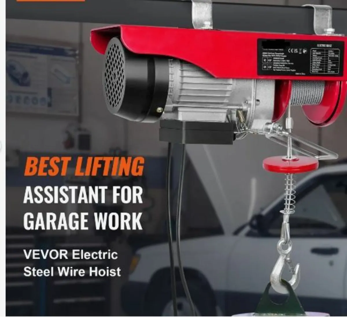 Electric Hoist, 249.5 kg Lifting Capacity, 510W - Image 2