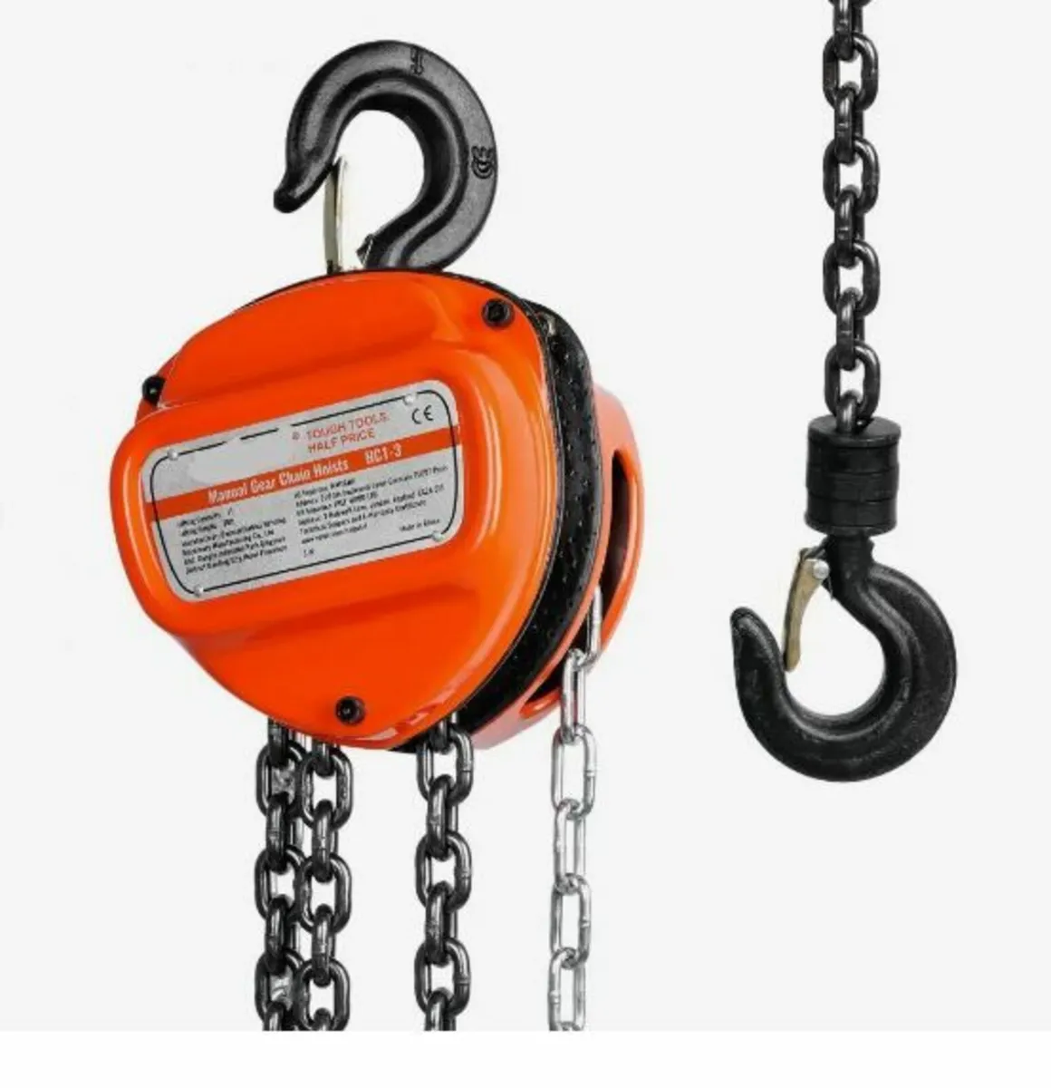 Manual Chain Hoist, 1 Ton 998 kg Capacity - Image 1