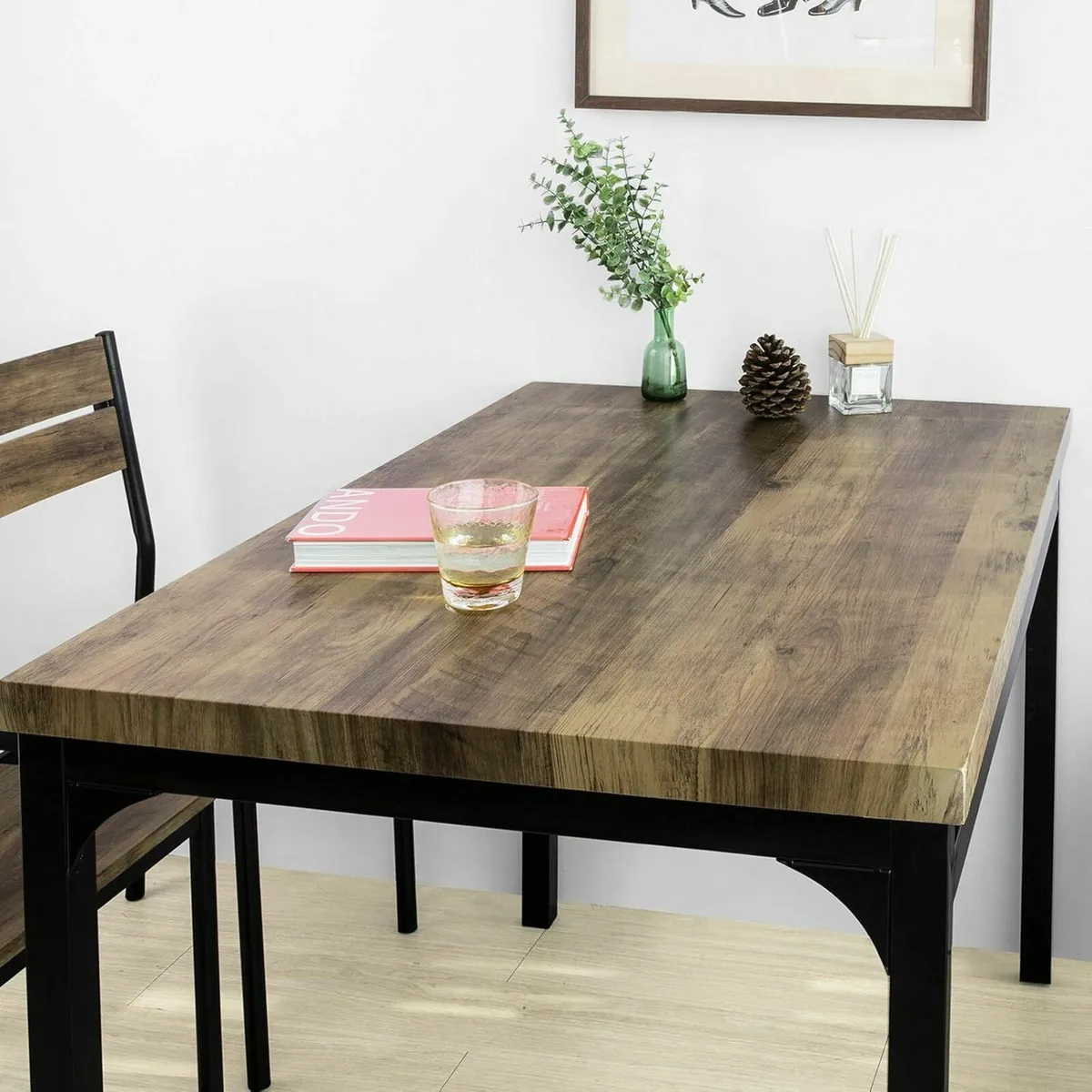 Dining table with 4 chairs 5-Piece Dining Set - Image 3