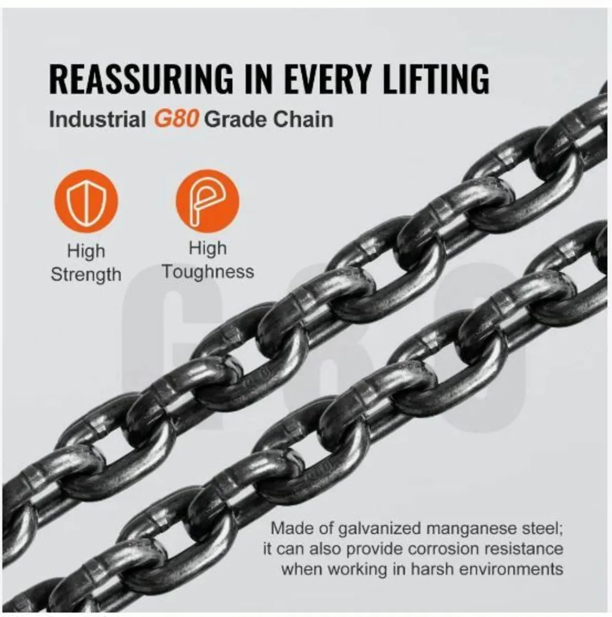 Manual Chain Hoist, 1 Ton 998 kg Capacity - Image 4