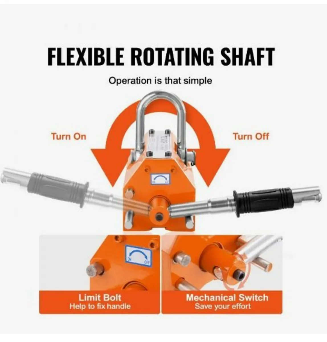 Magnetic Lifter, 1320 lbs/600kg Pulling Capacity - Image 2