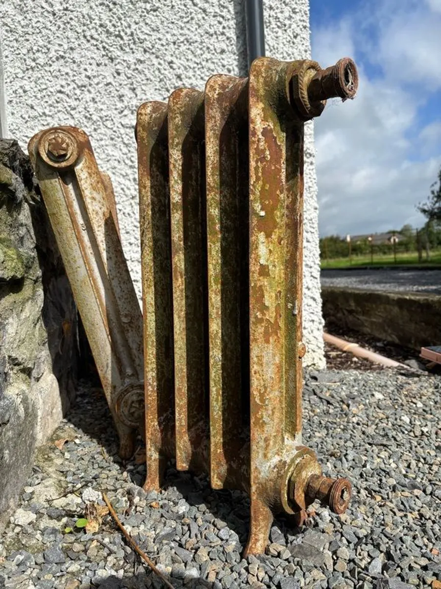 Five Cast Iron Radiators Freestanding - Image 1
