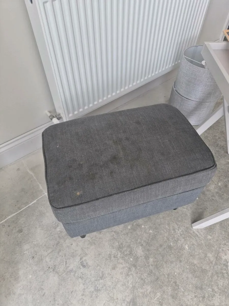 Sofa bed, armchair and pouffe - Image 4
