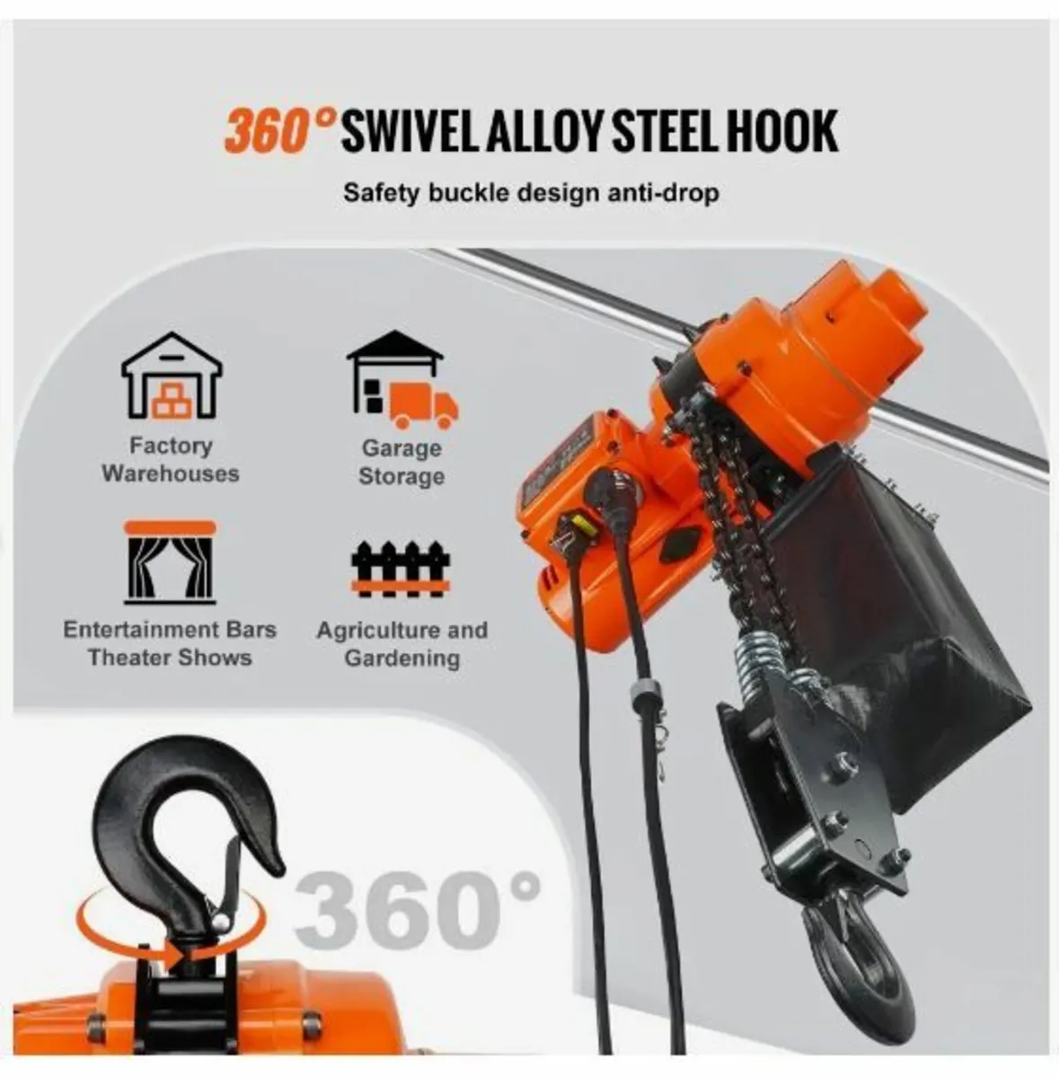 Electric Chain Hoist Single Phase Crane Hoist 997 - Image 4