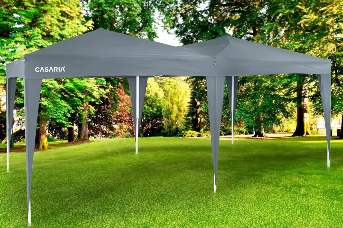 Gazebo 3 x 6 m Pop-Up  Water-Repellent with Ba - Image 1