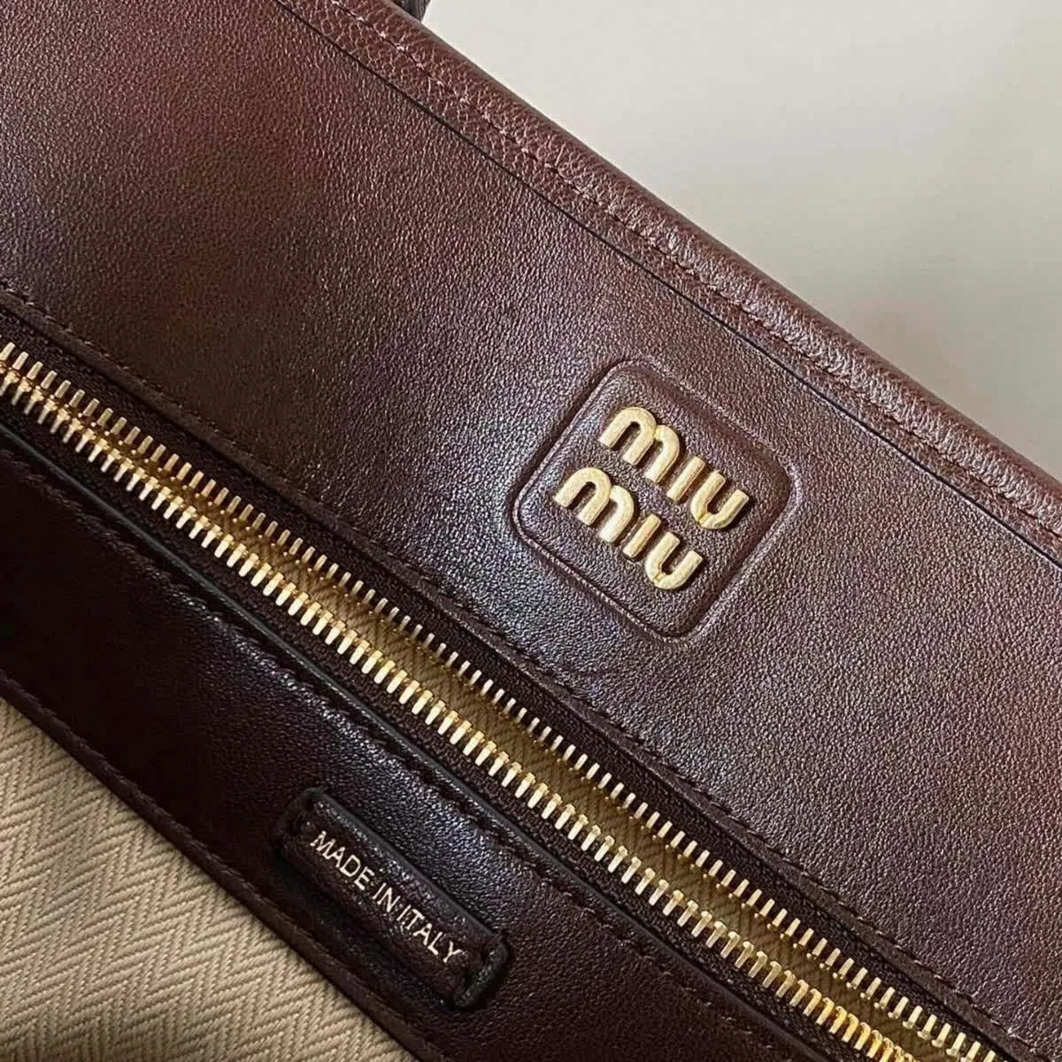 Miu Miu Women’s Leather Boston Tote – Large - Image 4