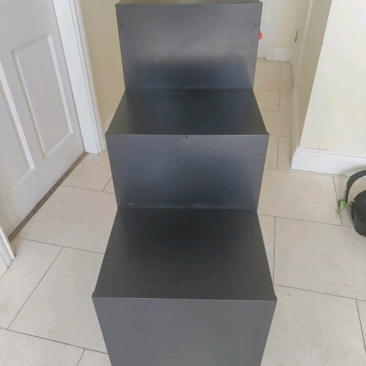 Black IKEA Trofast stepped storage unit - Image 3