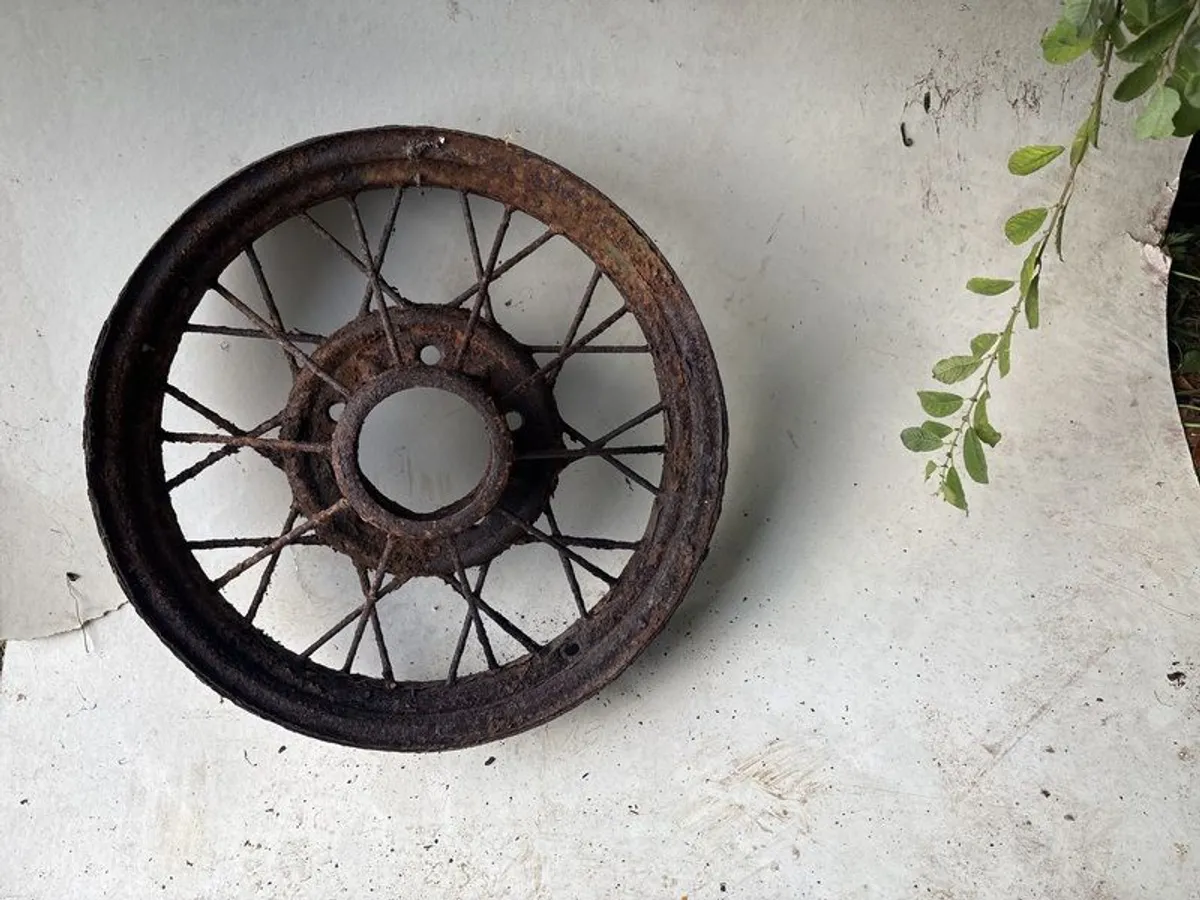 old car wheel