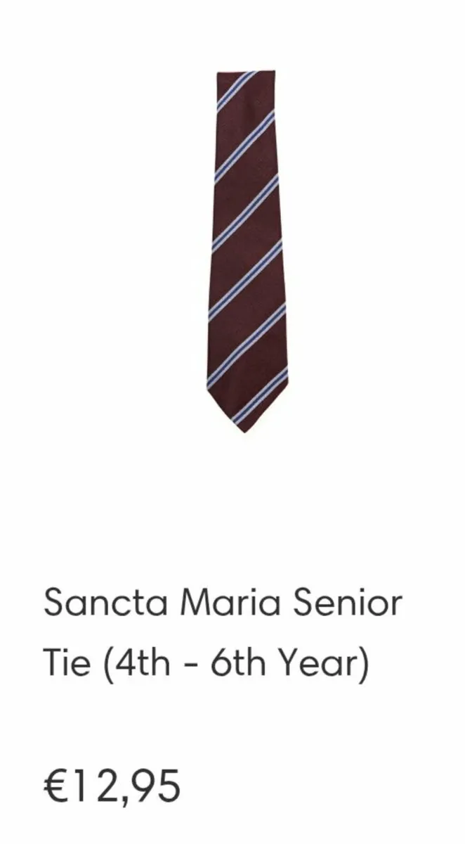Sancta Maria School Tie - Image 2