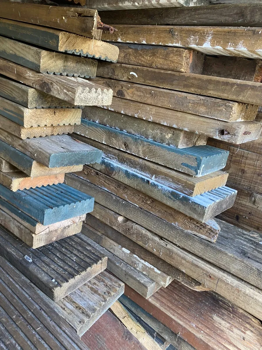 FREE USED TIMBER DECKING . Co Donegal - Image 1
