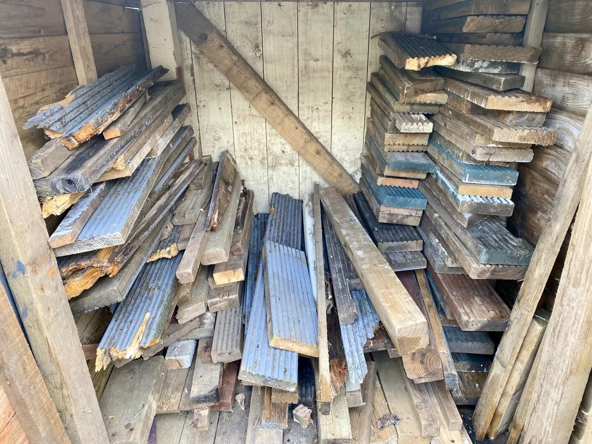 FREE USED TIMBER DECKING . Co Donegal - Image 4