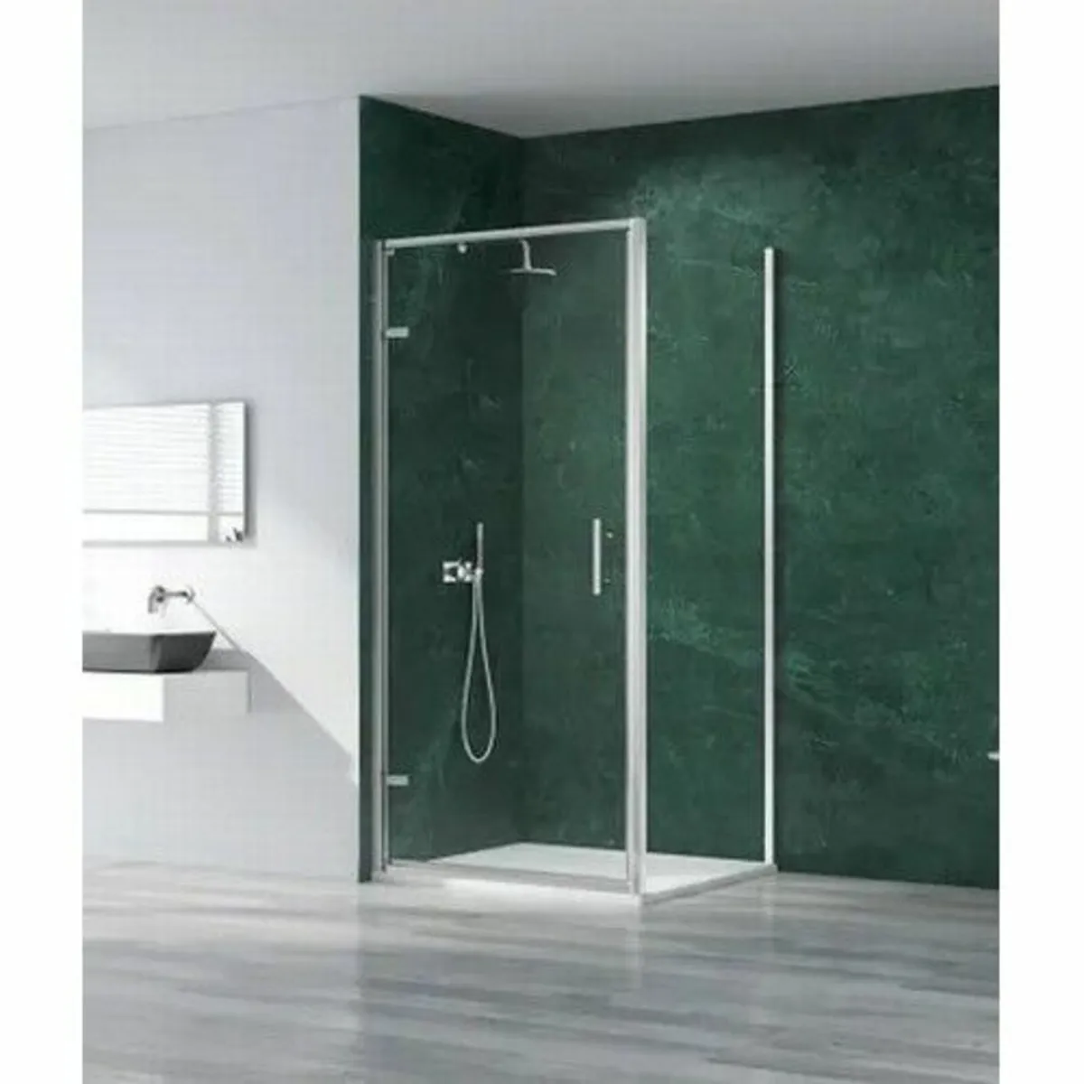 Merlyn 6 Series Sleek’ glass shower enclosure side - Image 3