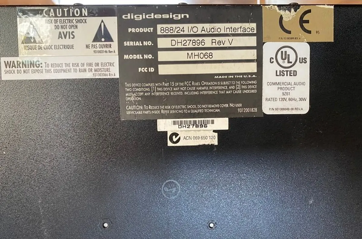 Digidesign Avid 888 I/O Rack Mountable Audio Interface - Image 2