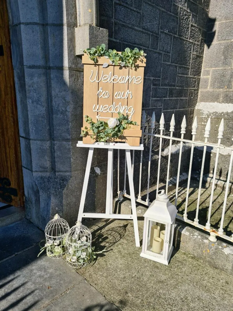 Wedding Welcome Sign Set for Hire