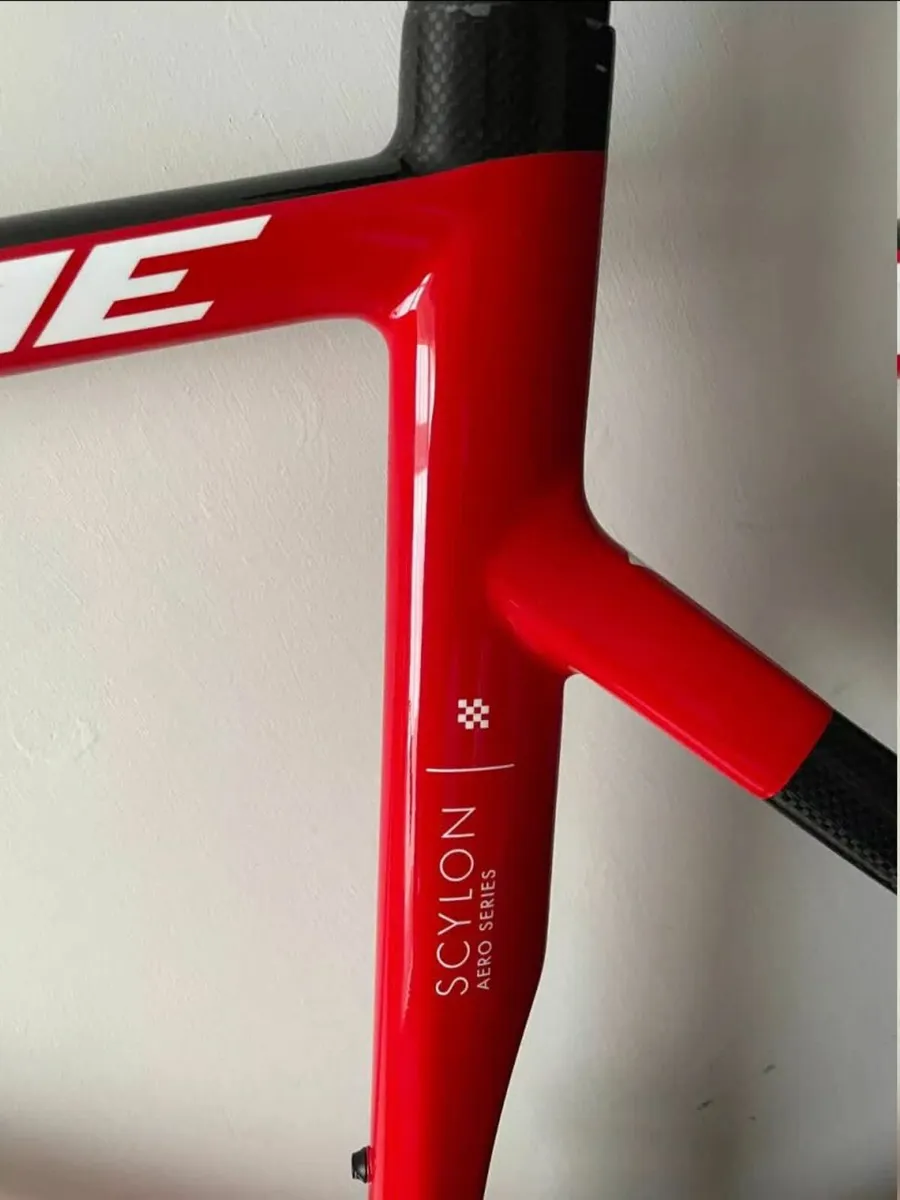 Red TIME SCYLON Carbon Frameset Seat Tube - Image 3