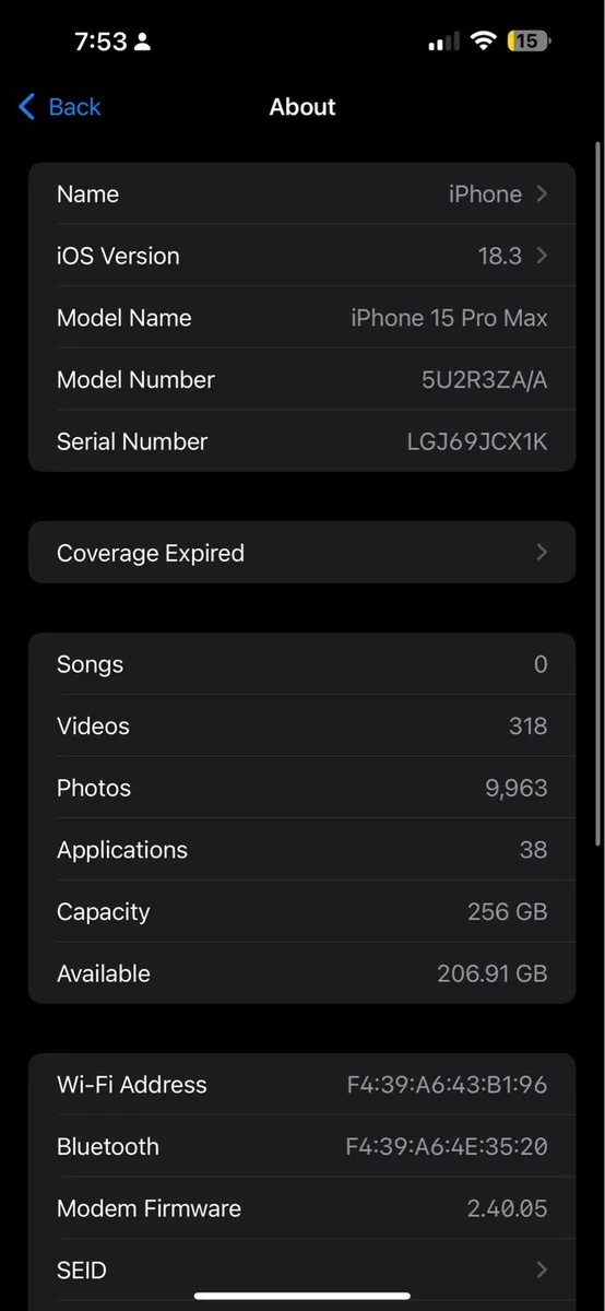 iPhone 15 pro max 256GB - Image 3