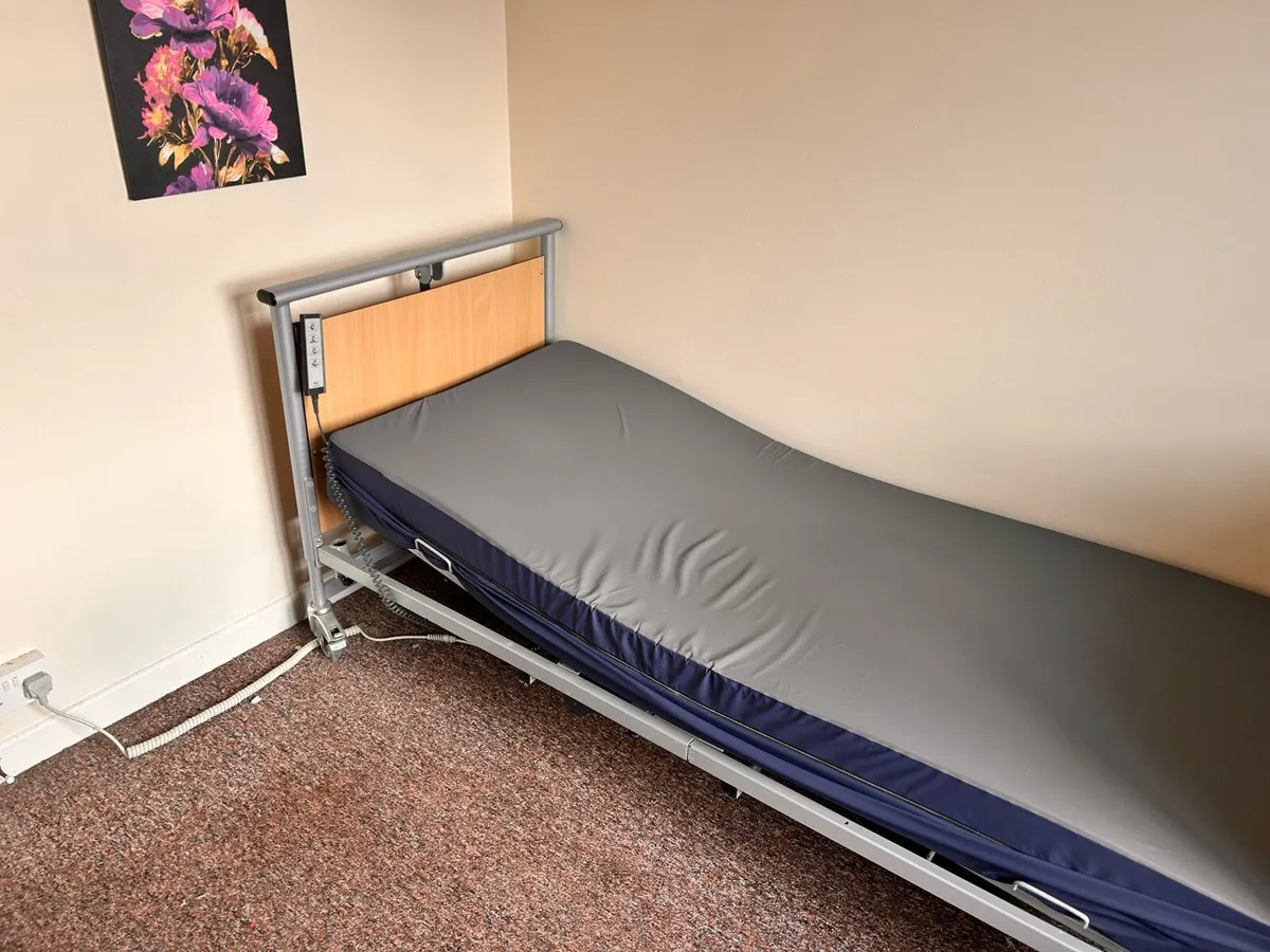 Electric Adjustable Care Bed with Remote - Image 2