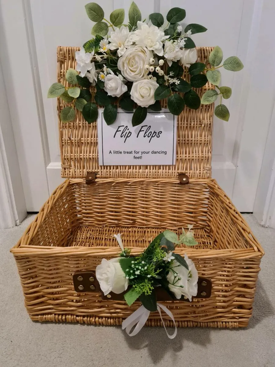 Wedding Flip Flop Basket for Hire/Rent