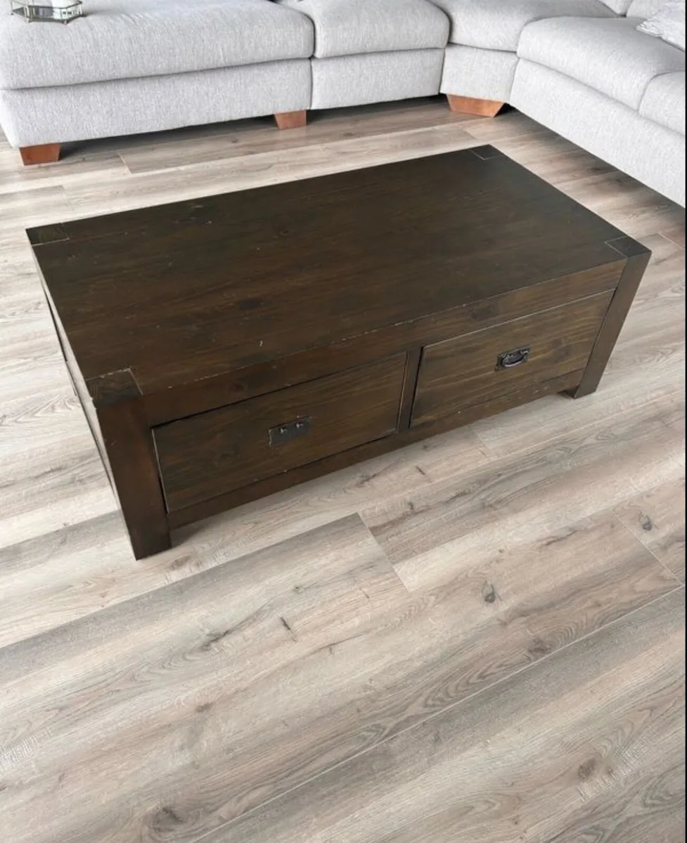 Walnut coffee table - Image 4