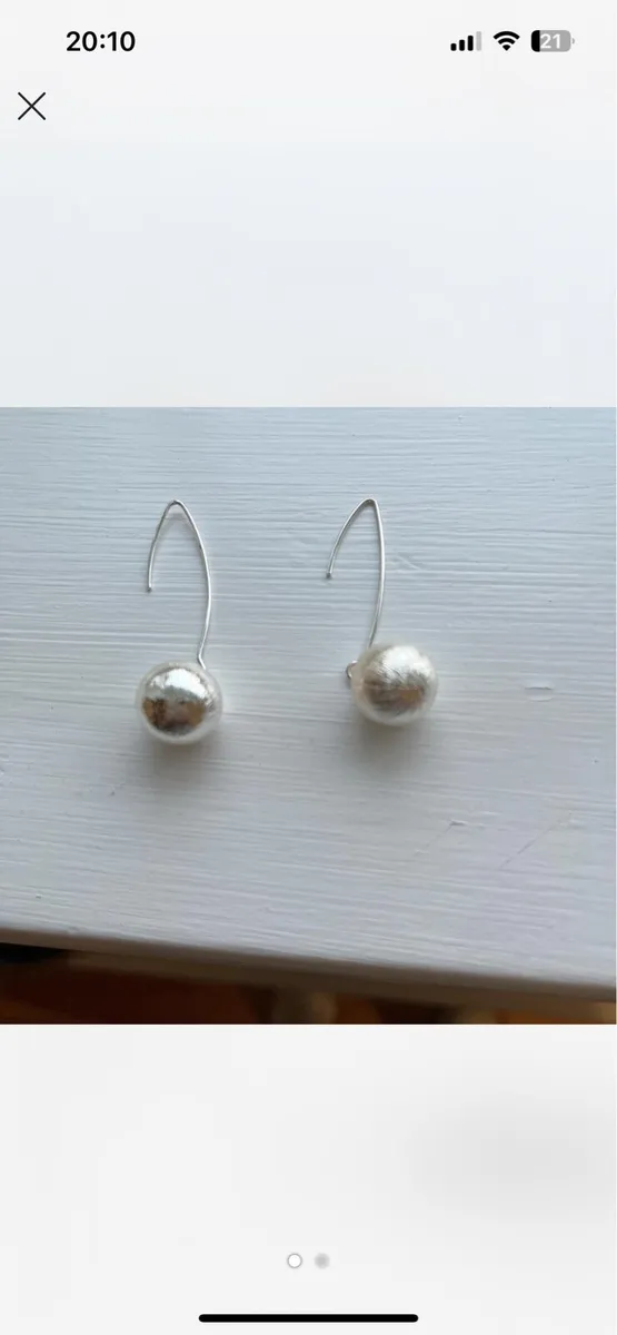 Sterling Silver Drop Earrings - Image 1