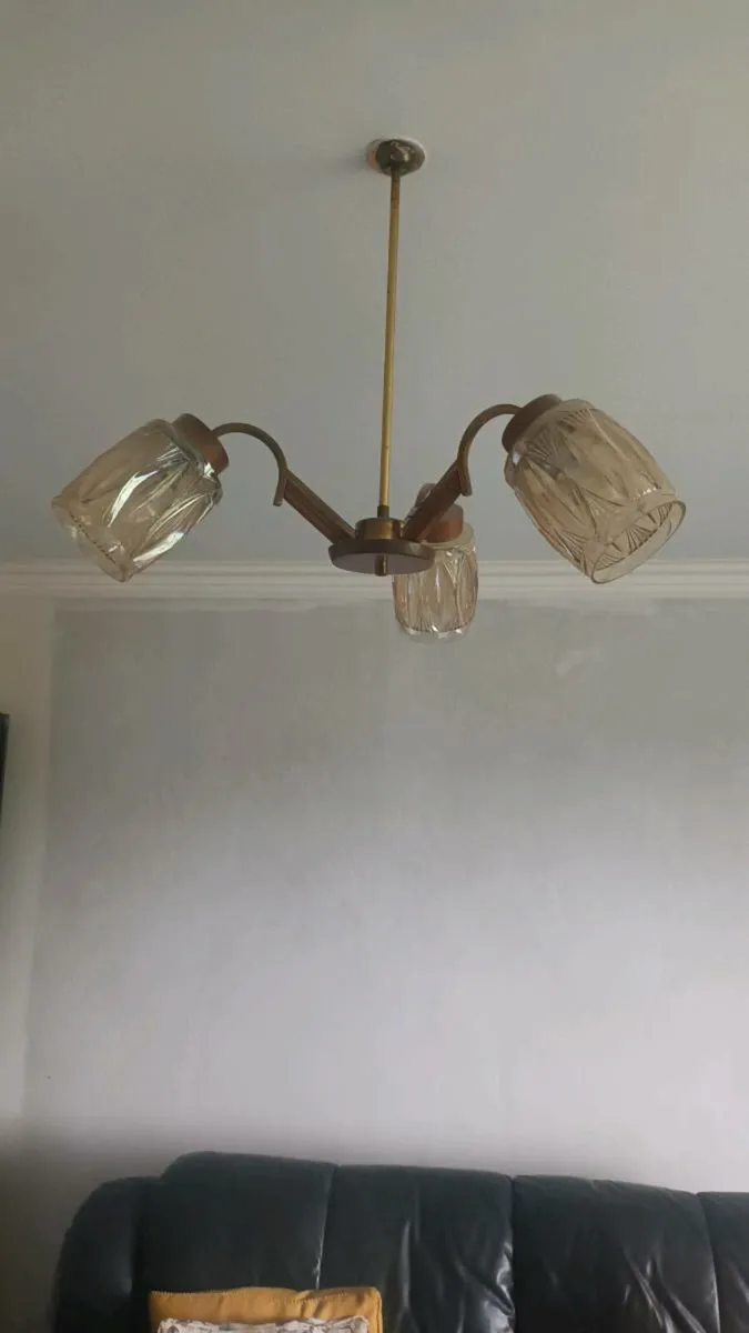 1960s retro ceiling light - Image 1