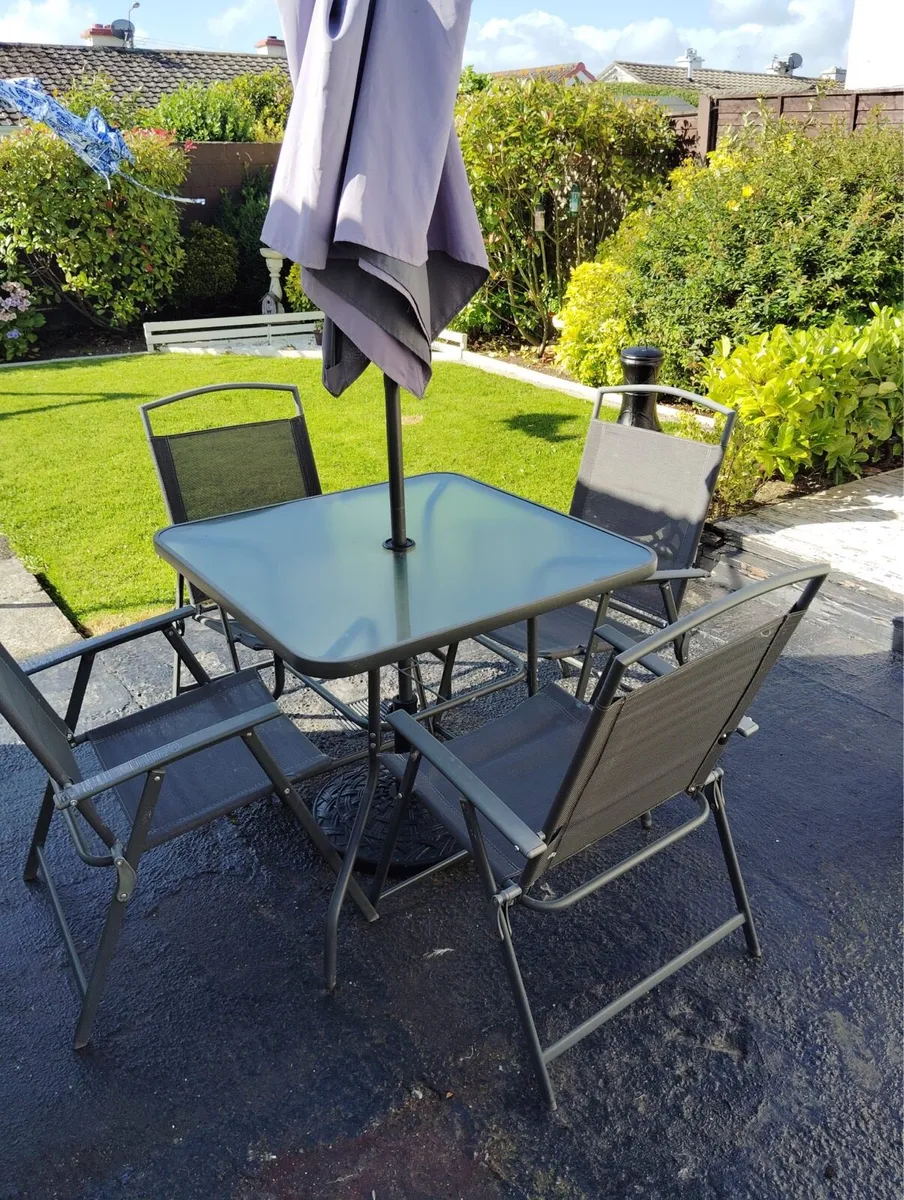 Garden table and chairs