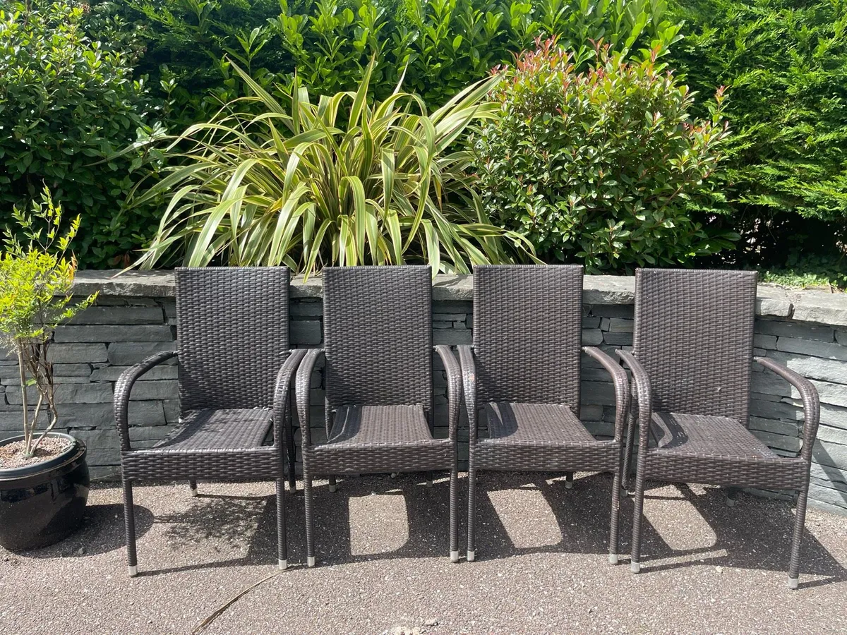 4 x Gorgeous Garden Patio Rattan Chairs - Deliver