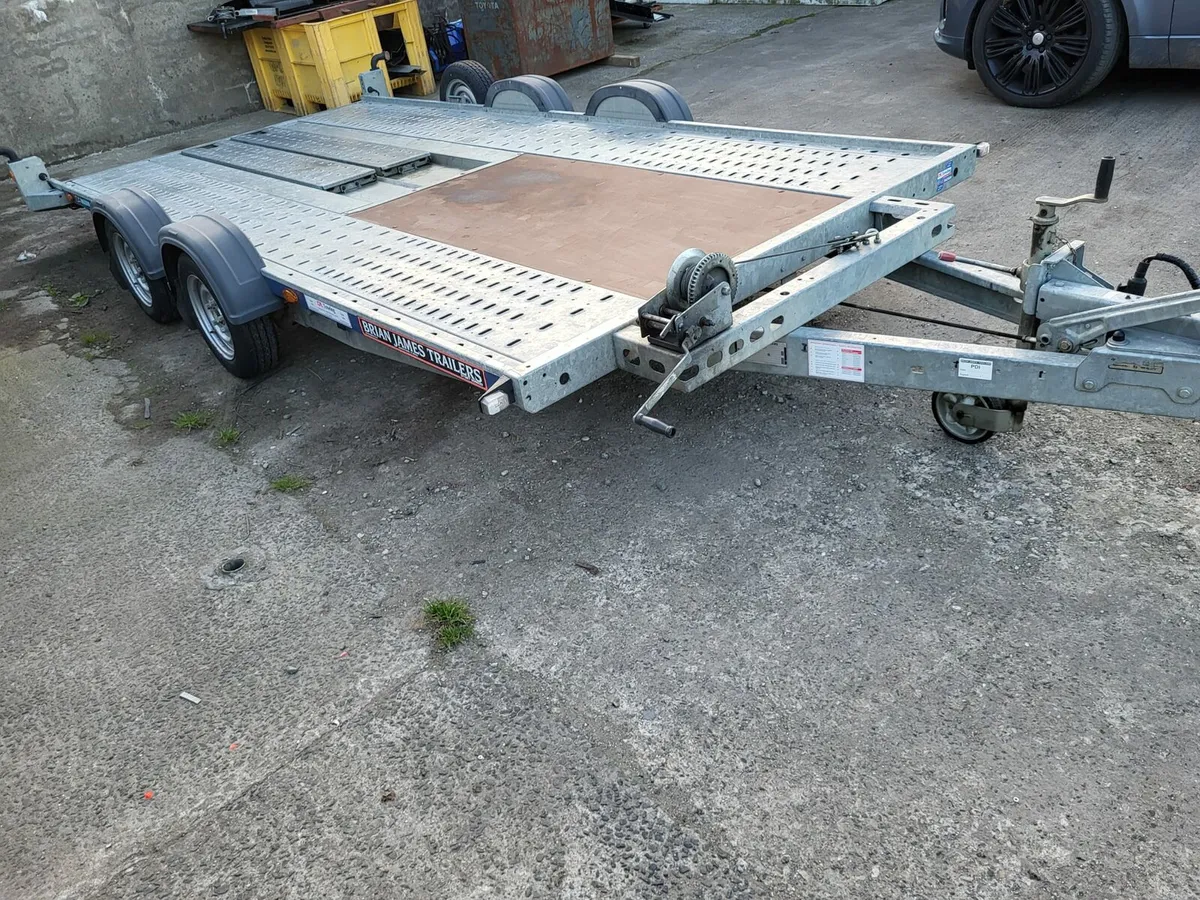 2020 Brian James Car Transporter c4 blue - Image 2