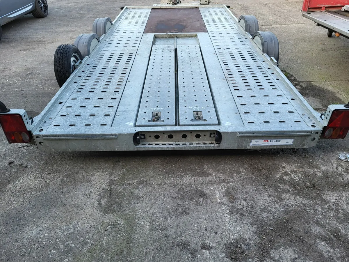 2020 Brian James Car Transporter c4 blue - Image 4